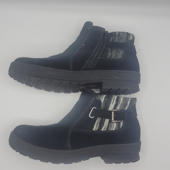 Earth Origins Ankle Booties leather and fabric upper size 9M - Picture 4 of 14